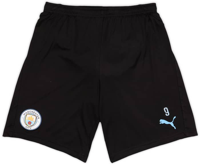 2019-20 Manchester City Player Issue Training Shorts # - 7/10 - (S)
