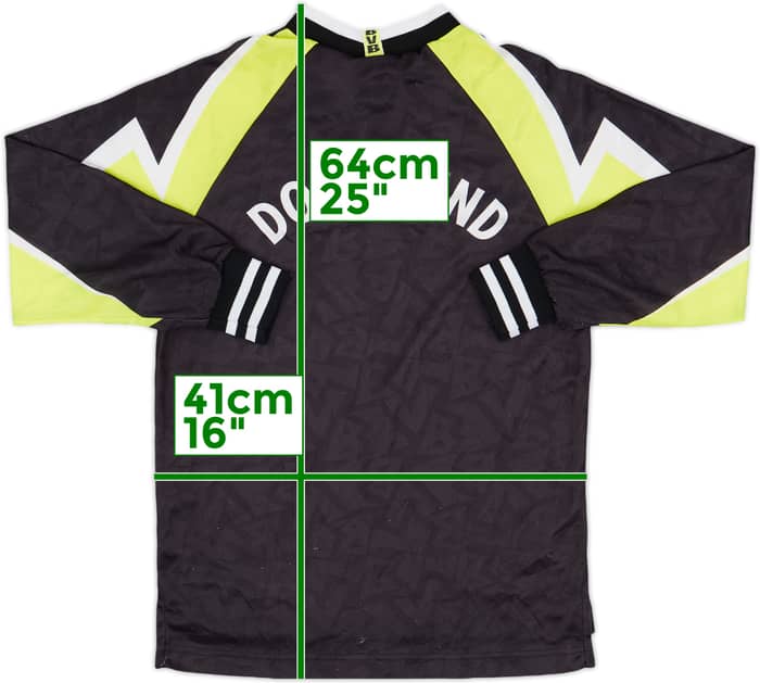 1995-96 Borussia Dortmund Away L/S Shirt - 7/10 - (M.Boys)