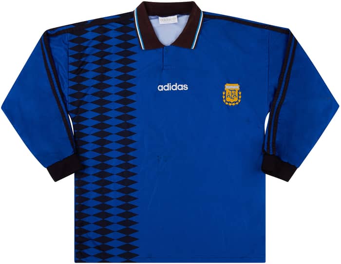 1994-95 Argentina Match Issue Away L/S Shirt #12