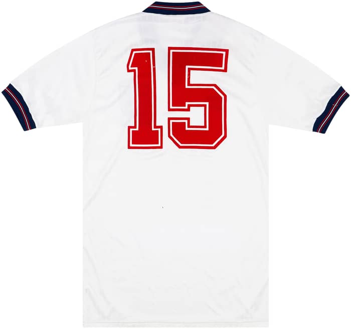 1987 England U-18 Match Issue Home Shirt #15 (May)