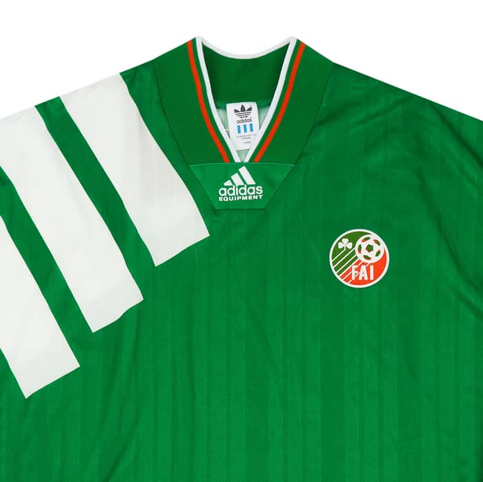 1992-94 Ireland Match Issue Home L/S Shirt #17 (McLoughlin)