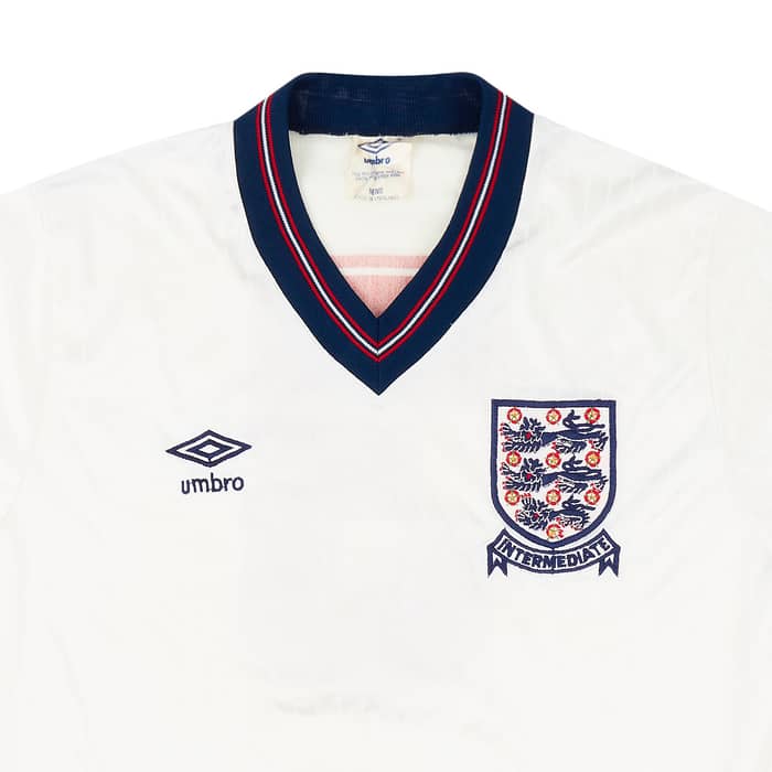 1985-86 England U-21 Match Issue Home Shirt #3 (Thomas)