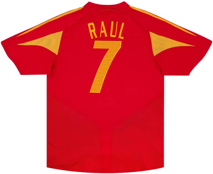 2004-06 Spain Home Shirt Raul #7 - 8/10 - (S)