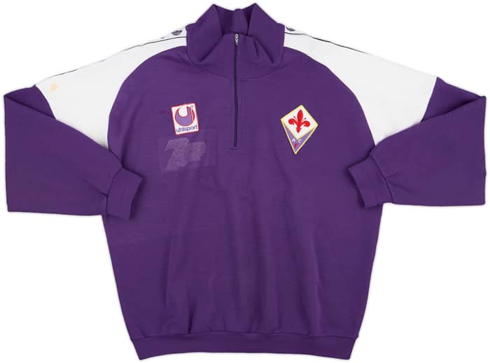 1993-94 Fiorentina Uhlsport 1/4 Zip Fleece Top - 5/10 - (XL)