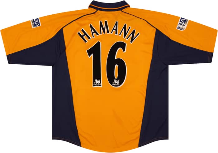 2000-01 Liverpool Match Issue FA Cup Final Away Shirt Hamann #16 (v Arsenal)