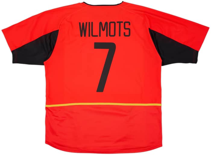 2002-04 Belgium Home Shirt Wilmots #7 - 8/10 - (XL)