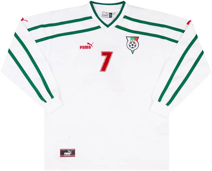 2000 Bulgaria Match Worn Home L/S Shirt #7 (Hristov) v Denmark