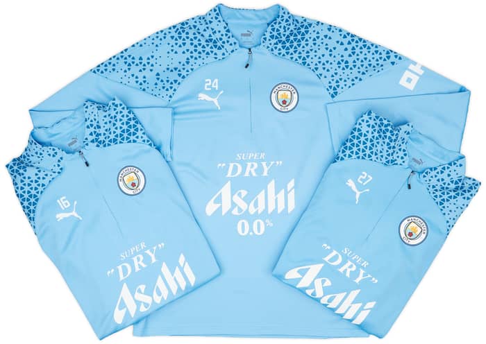 2023-24 Manchester City Player Issue 1/4 Zip Training Top - As New