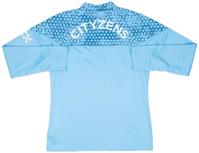 2023-24 Manchester City Player Issue 1/4 Zip Training Top - As New