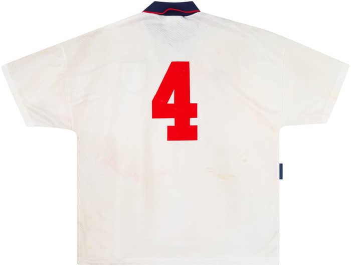 1994-95 England U-21 Match Issue Home Shirt #4 (Butt)