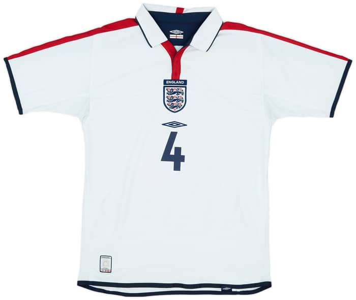 2003-05 England Home Shirt Gerrard #4 - 6/10 - (S)