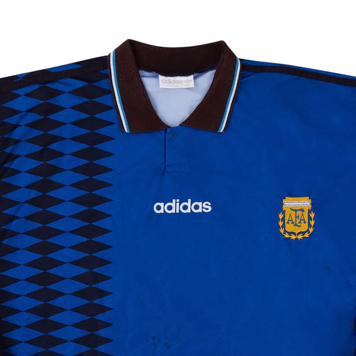 1994-95 Argentina Match Issue Away L/S Shirt #12