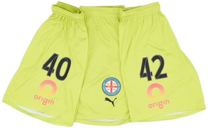 2021-22 Melbourne City Match Issue GK Shorts # - 5/10