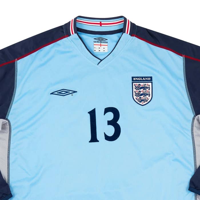 2002-03 England U-21 Match Issue GK Shirt #13 (Evans)