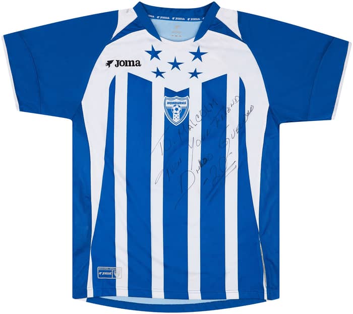 2007-08 Honduras Match Issue Signed Home Shirt #20 (Guevara)