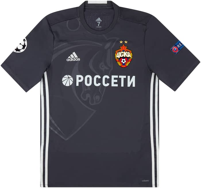 2017-18 CSKA Moscow Match Issue Champions League Third Shirt Ignashevich #4 (v Man Utd)