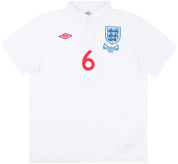 2009 England Match Issue Signed Home Shirt Terry #6 (v Kazakhstan)