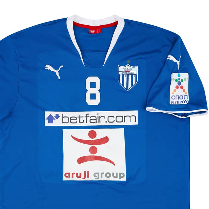 2009-10 Anorthosis Famagusta Volleyball Match Issue Shirt #8 (Φpety)