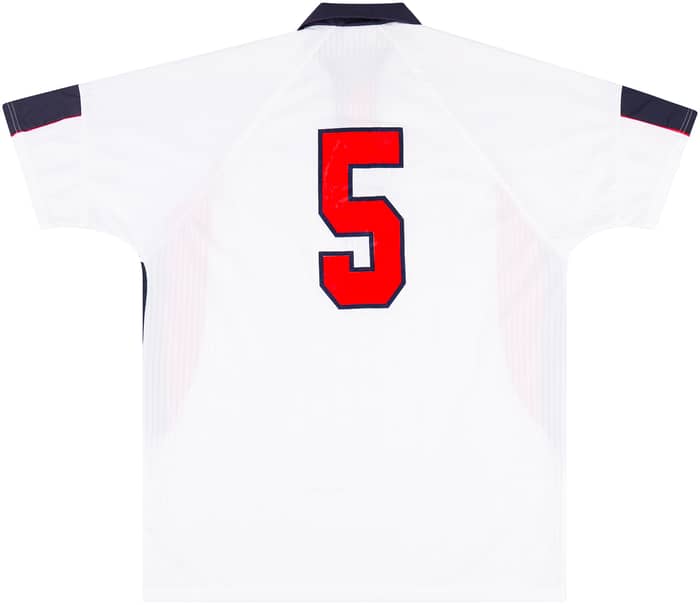 1998-1999 England U-18 Match Issue Home Shirt #5 (Wright)