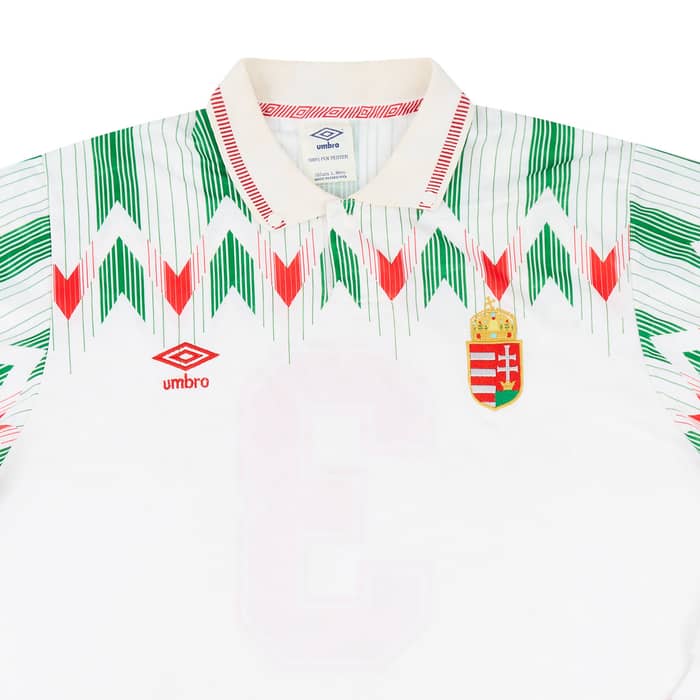 1993 Hungary Match Worn Away L/S Shirt #3 (Csabi) v Ireland
