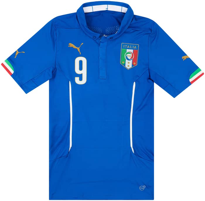 2014-15 Italy Match Issue Home Shirt Immobile #9