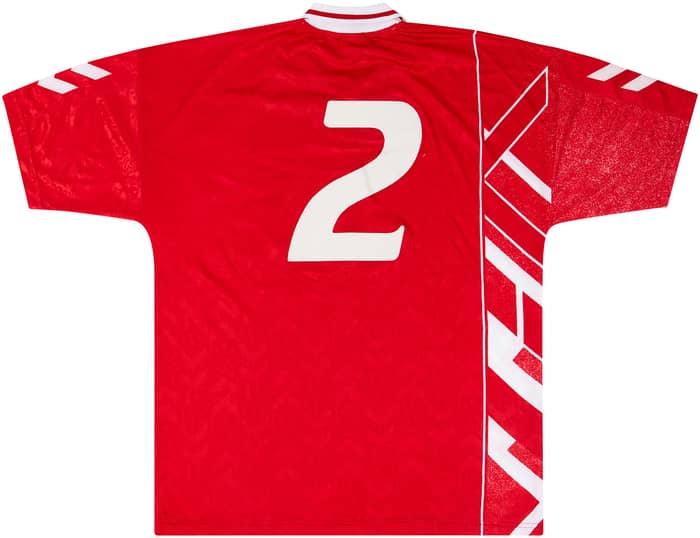 1994-96 Denmark Match Issue Home Shirt #2 (Helveg)