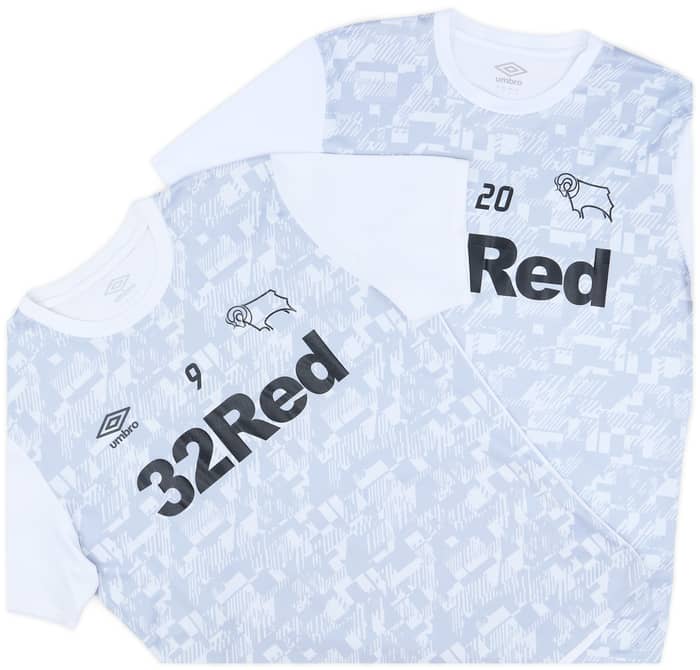 2020-21 Derby County Player Issue Pre-Match Shirt # - 5/10