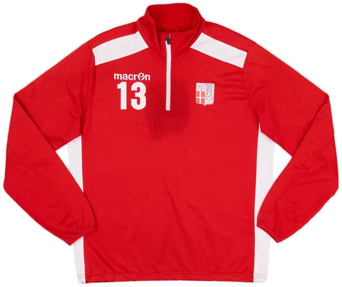 2017-18 Rimini Calcio Player Issue 1/4 Zip Training Top - 7/10 - (L)