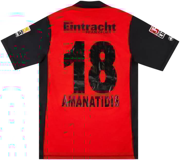2009-10 Eintracht Frankfurt Match Issue Home Shirt Amanatidis #18