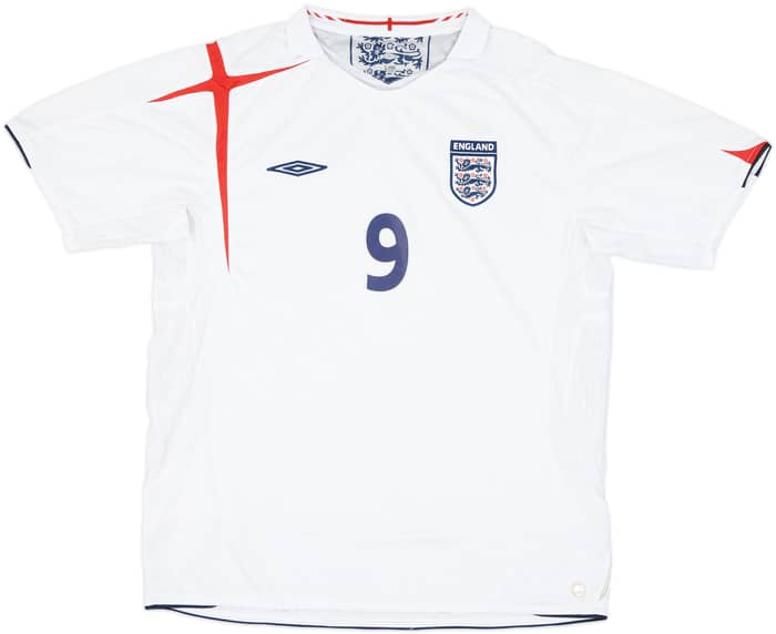 2005-07 England Home Shirt Rooney #9 - 5/10 - (XL)