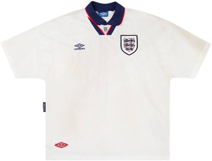 1994-95 England U-21 Match Issue Home Shirt #4 (Butt)
