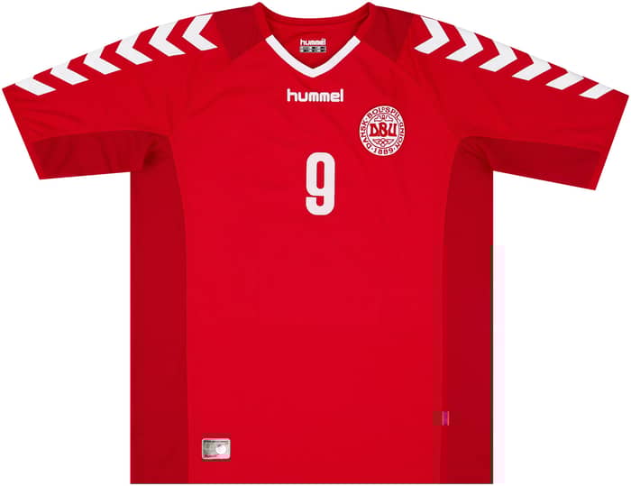 2003-04 Denmark Match Issue Home Shirt Tomasson #9