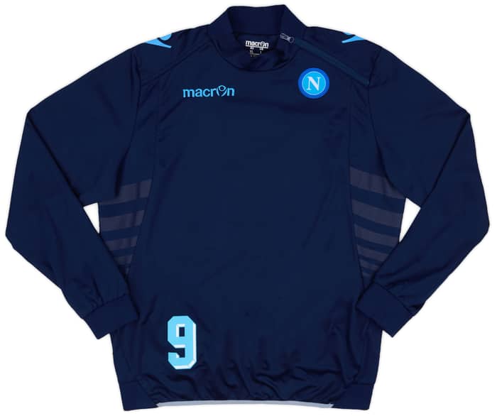 2013-14 Napoli Player Issue 1/4 Zip Training Top # - 5/10