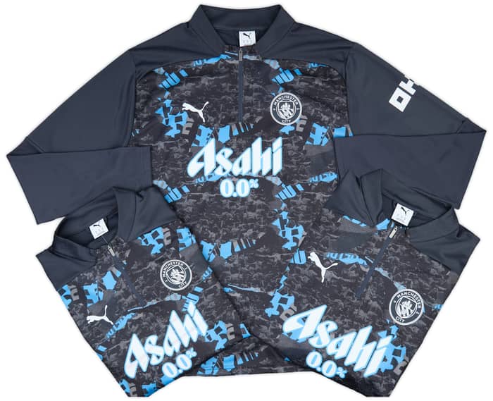 2024-25 Manchester City Player Issue 1/4 Zip Pre-Match Top - As New