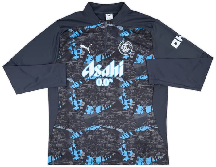 2024-25 Manchester City Player Issue 1/4 Zip Pre-Match Top - As New