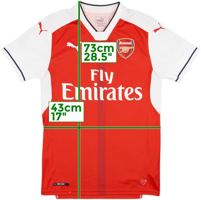 2016-17 Arsenal Home Shirt Ozil #11 - 10/10 - (XS)
