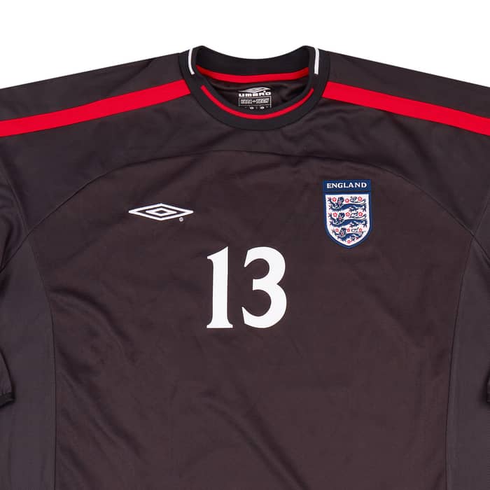 2001-02 England Match Issue GK Shirt #13 (Evans)