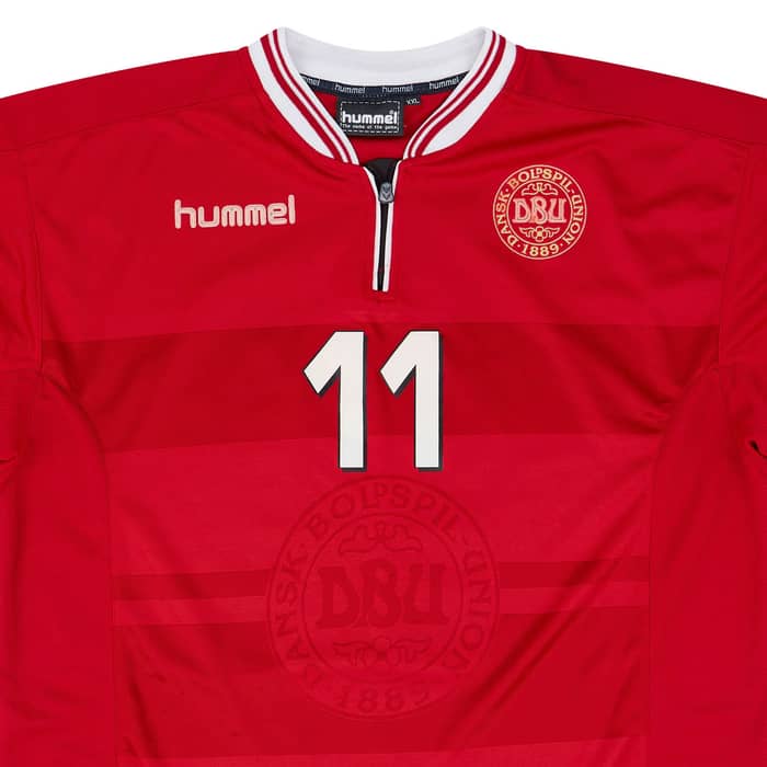 2000-02 Denmark Match Issue Home Shirt #11