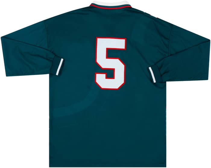 1995-96 Wales Match Issue Away L/S Shirt #5 (Symons)