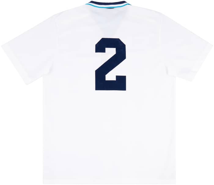1995 England U-21 Match Issue Home Shirt #2 (Thompson)