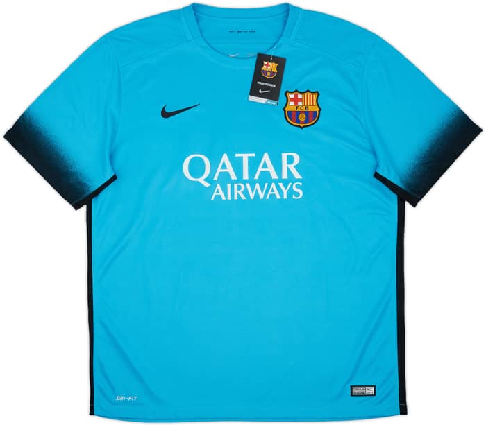 2015-16 Barcelona Third Shirt Suarez #9 (XL)