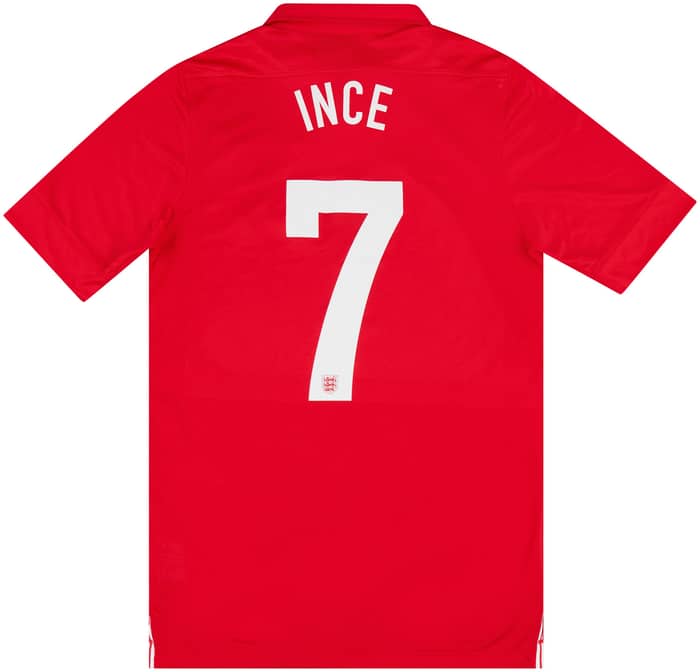 2013-14 England U-21 Match Issue '150th Anniversary' Away Shirt Ince #7