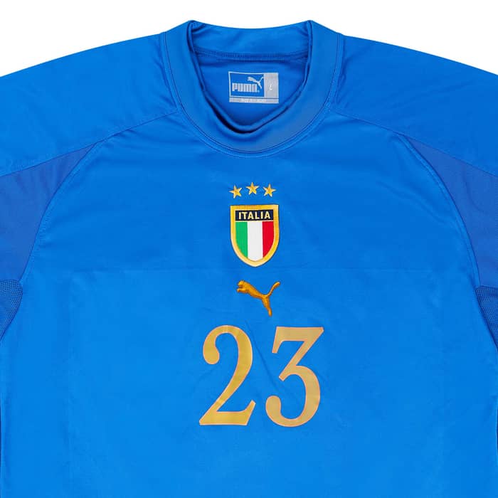 2004-06 Italy Player Issue Home Shirt Mauri #23 - 6/10 - (L)