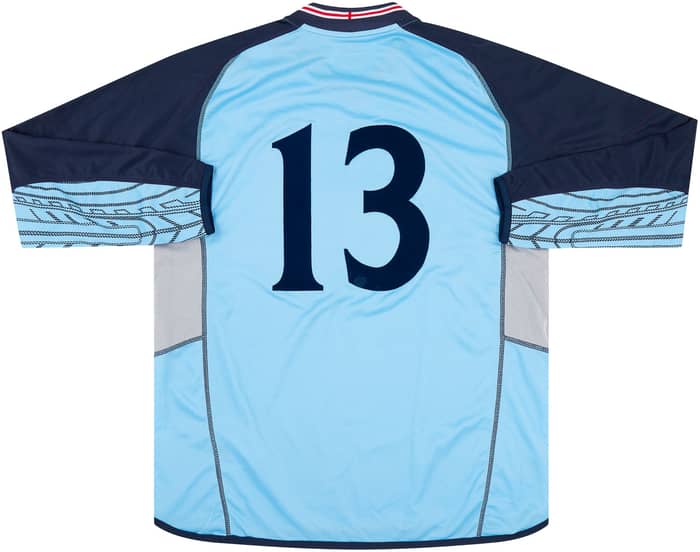 2002-03 England U-21 Match Issue GK Shirt #13 (Evans)
