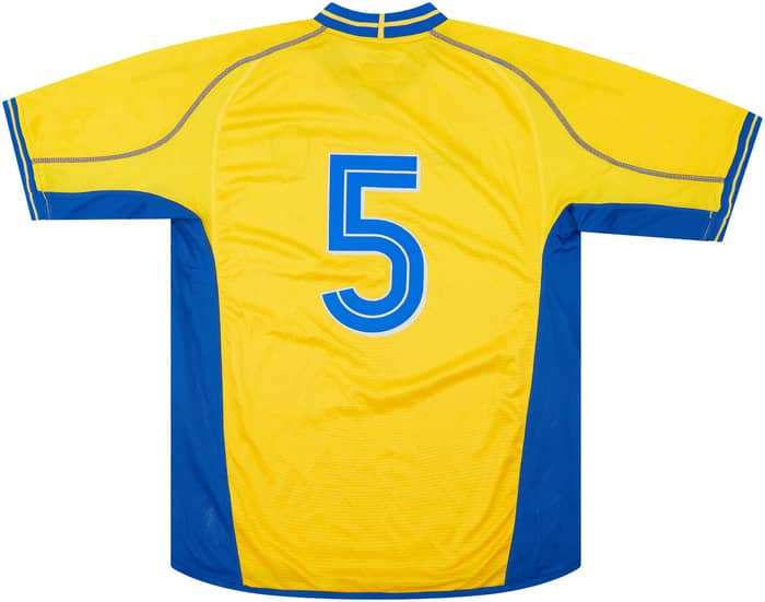 2004 Sweden Match Worn Home Shirt #5 (Dorsin) v Scotland