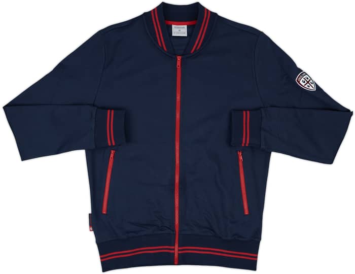 2016-17 Cagliari Macron Track Jacket - 10/10 - (M)