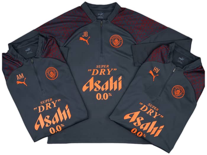 2023-24 Manchester City Staff Issue 1/4 Zip Training Top # - 9/10