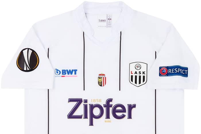 2019-20 LASK Linz Match Issue Europa League Home Shirt Wiesinger #6 (v Man Utd)