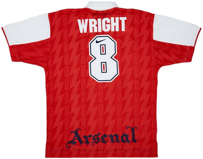 1994-96 Arsenal Home Shirt Wright #8 - 9/10 - (XL)