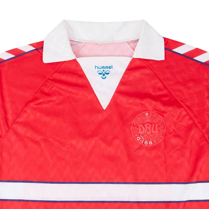 1988-90 Denmark Match Issue Home Shirt #4